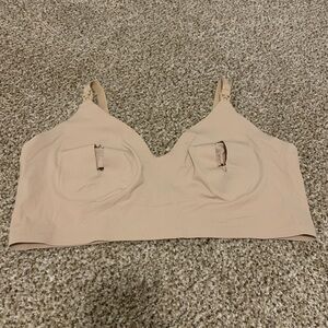 Seamless Tan Nursing and Pumping Bra